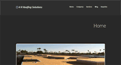 Desktop Screenshot of hrroofingsolutions.com