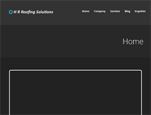 Tablet Screenshot of hrroofingsolutions.com
